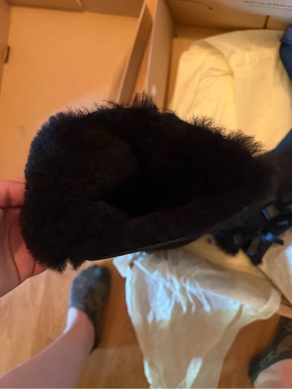 UGG Bailey Bow Tall II Black NIB size 7